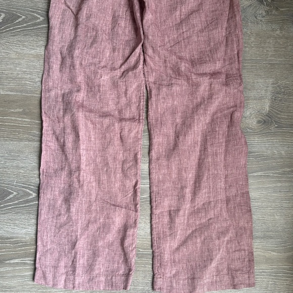 NEW ATHLETA Cabo Pink Linen Drawstring  Pants 2 - Picture 11 of 12
